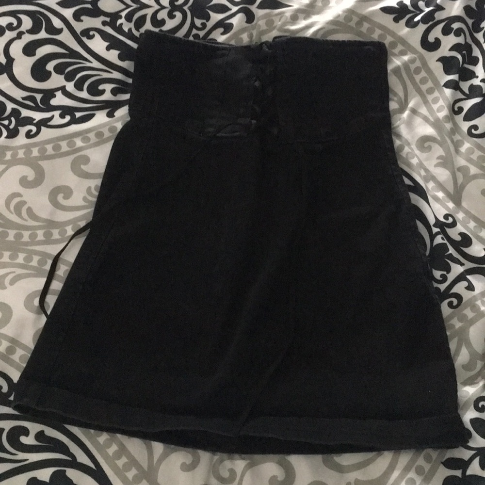 tight fitted lace up skirt